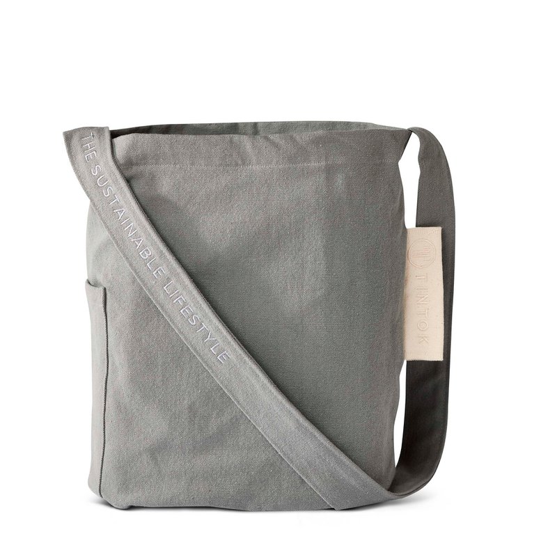 Mira Canvas Taske - Ultimate Grey  100% økologisk bomuld