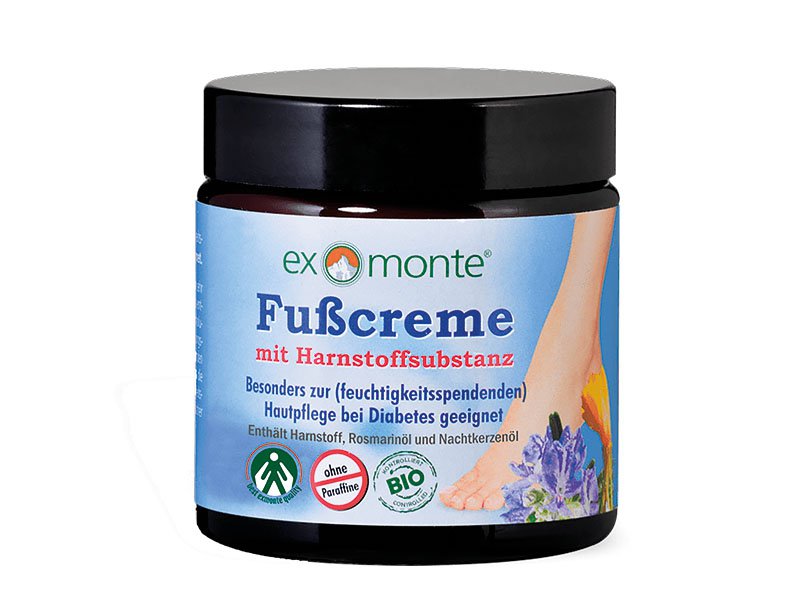 Foot cream in the glass gas pockets, 100ml