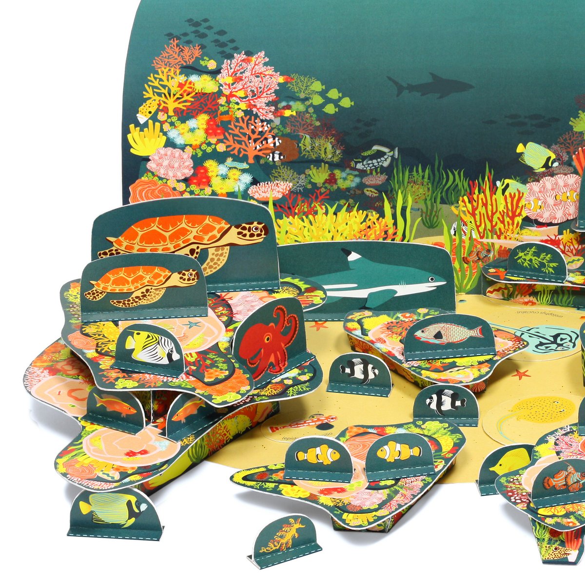 Coral Reef Paper Toy