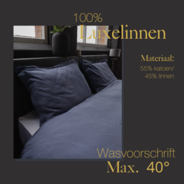 Linen duvet cover set Dusty Blue