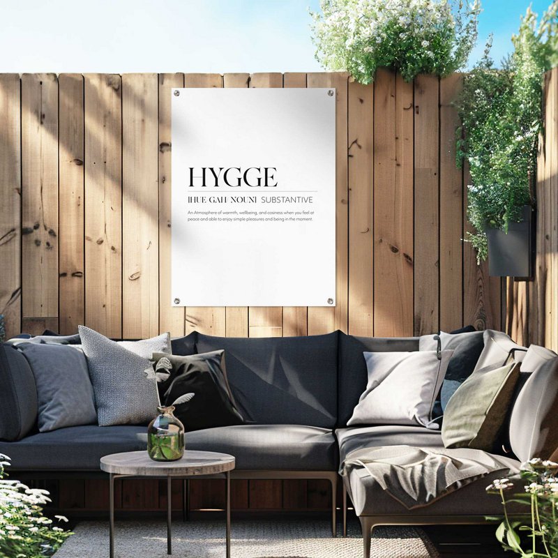 Garden poster Garden poster Cozy 80x60