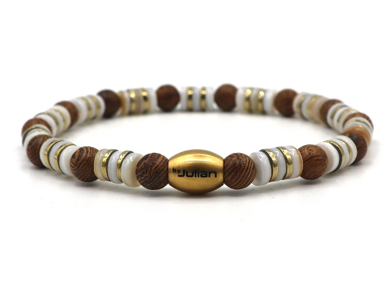 Enam Tiga naturel (zilver of goud)