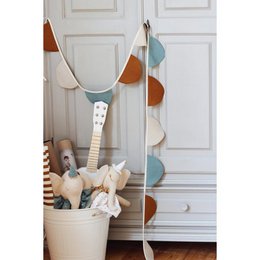 Guirlande de lin "Cirque" avec demi-lunes
