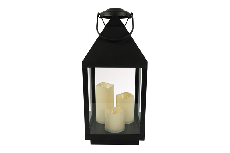 LED Lantaarn 3x Toulon S zwa