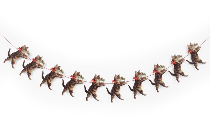 Guirlande Chat de Noël Mamelok R86