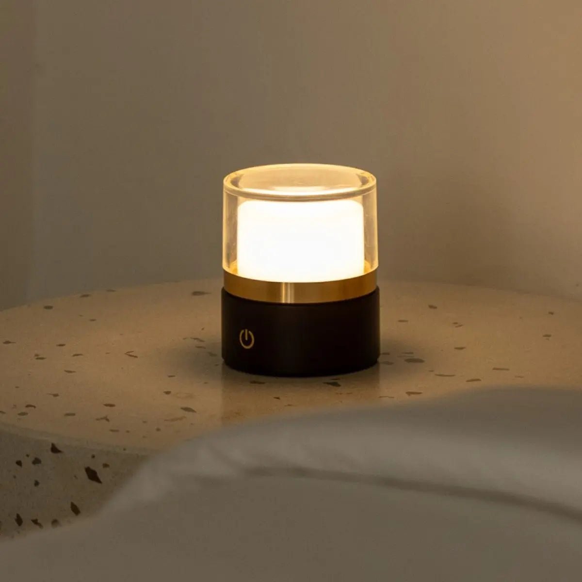 Leo Dark Brown Rechargeable Lamp