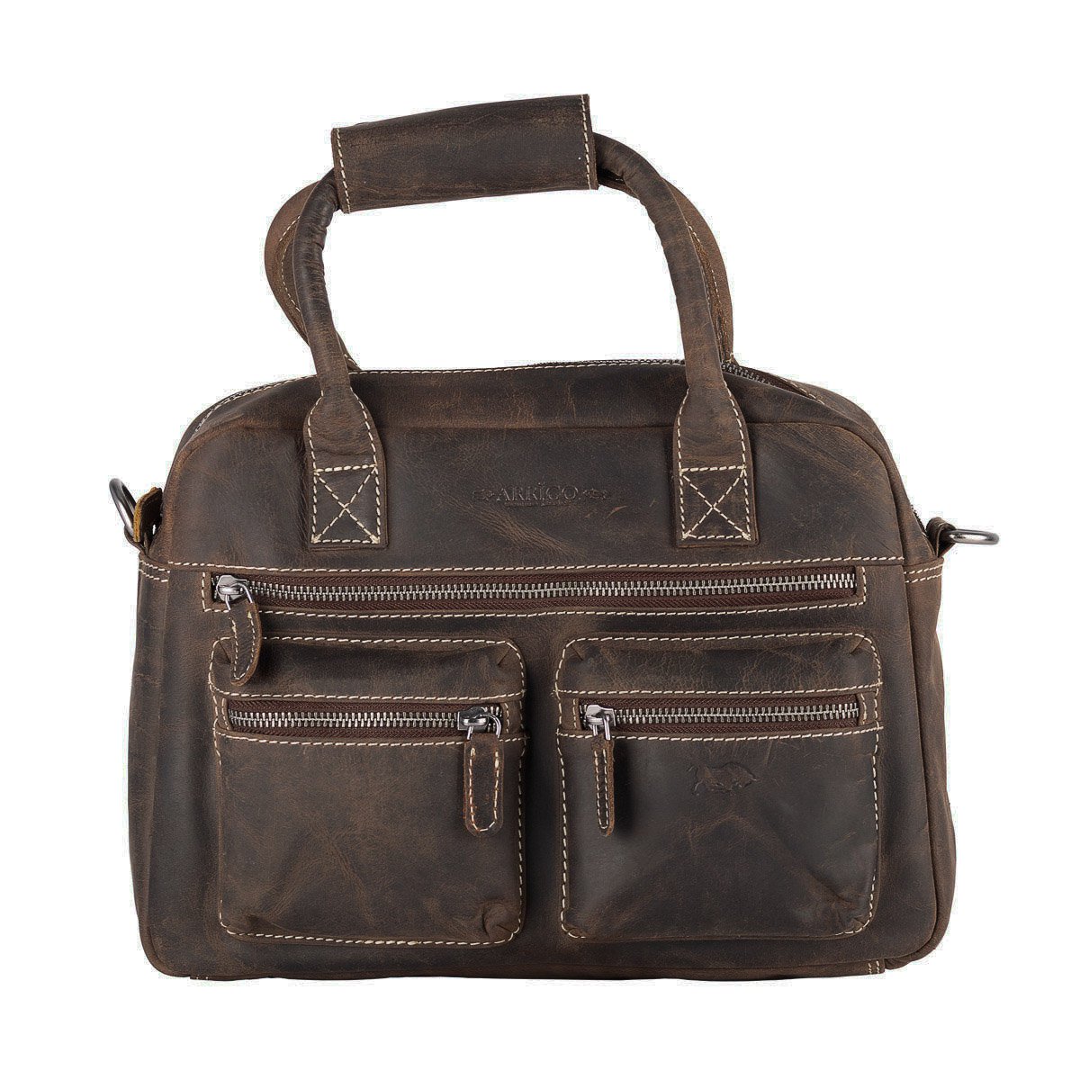 Sac Femme En Cuir De Buffle En 3 Couleurs Avec Bandoulière Et Anses - Taille Moyenne