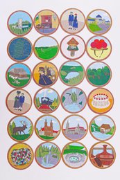 Black Forest Beer Mat Drinks Coasters | Beer Gift Ideas | Gifts for Him | Gifts for Dads | Table decoration | Bar (24 pieces)