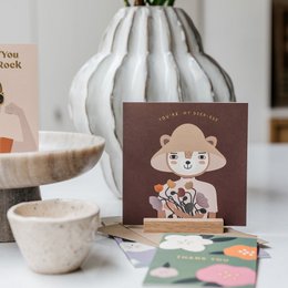 Oak A6 Stand, Anzeige für Karten und kleine Drucke