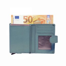 Cardprotector - Miniwallet - Mini wallet - Leather card holder leather - Credit card holder In 11 Colors