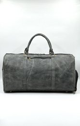 Håndlavet "Hunter" læder rejsetaske – Artisan 56 cm "Expedition" duffel med dedikeret skorum