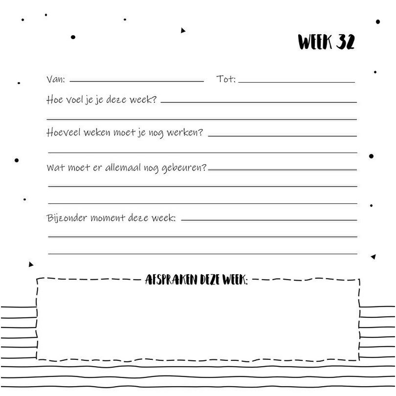 Libro de relleno SilliBeads - Mi diario de 9 meses - Tapa dura Wire-o (GAMA NEGRO/BLANCO)