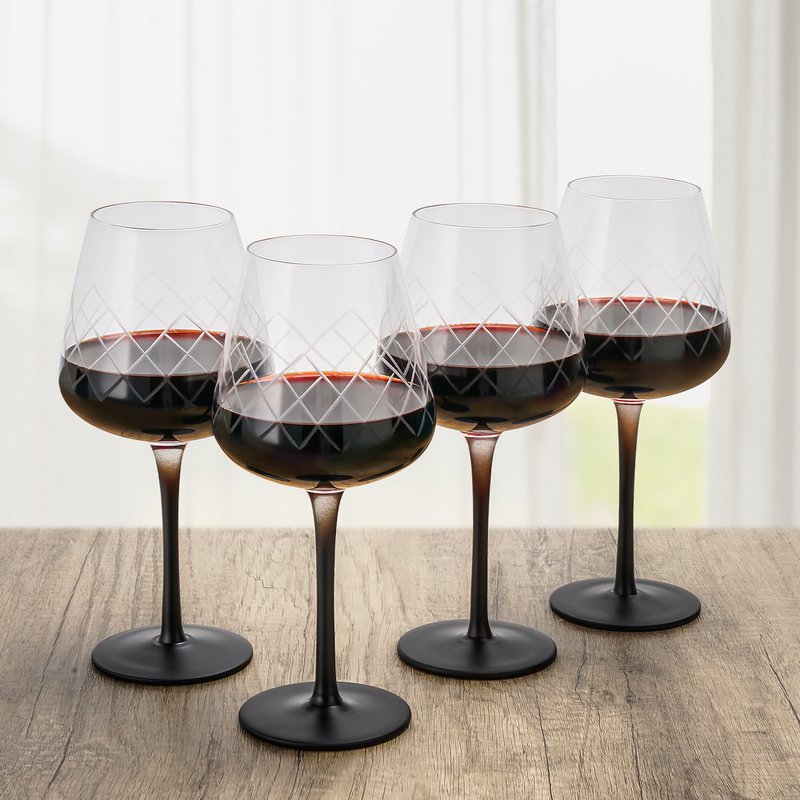 Red wine glasses Crystaluna 4er Set 480 ml