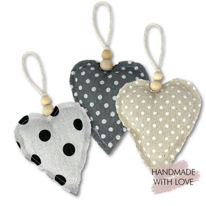 Hanger hart van stof in een set van 3