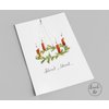 Postkarte | Adventskarte | Adventskranz mit Spruch