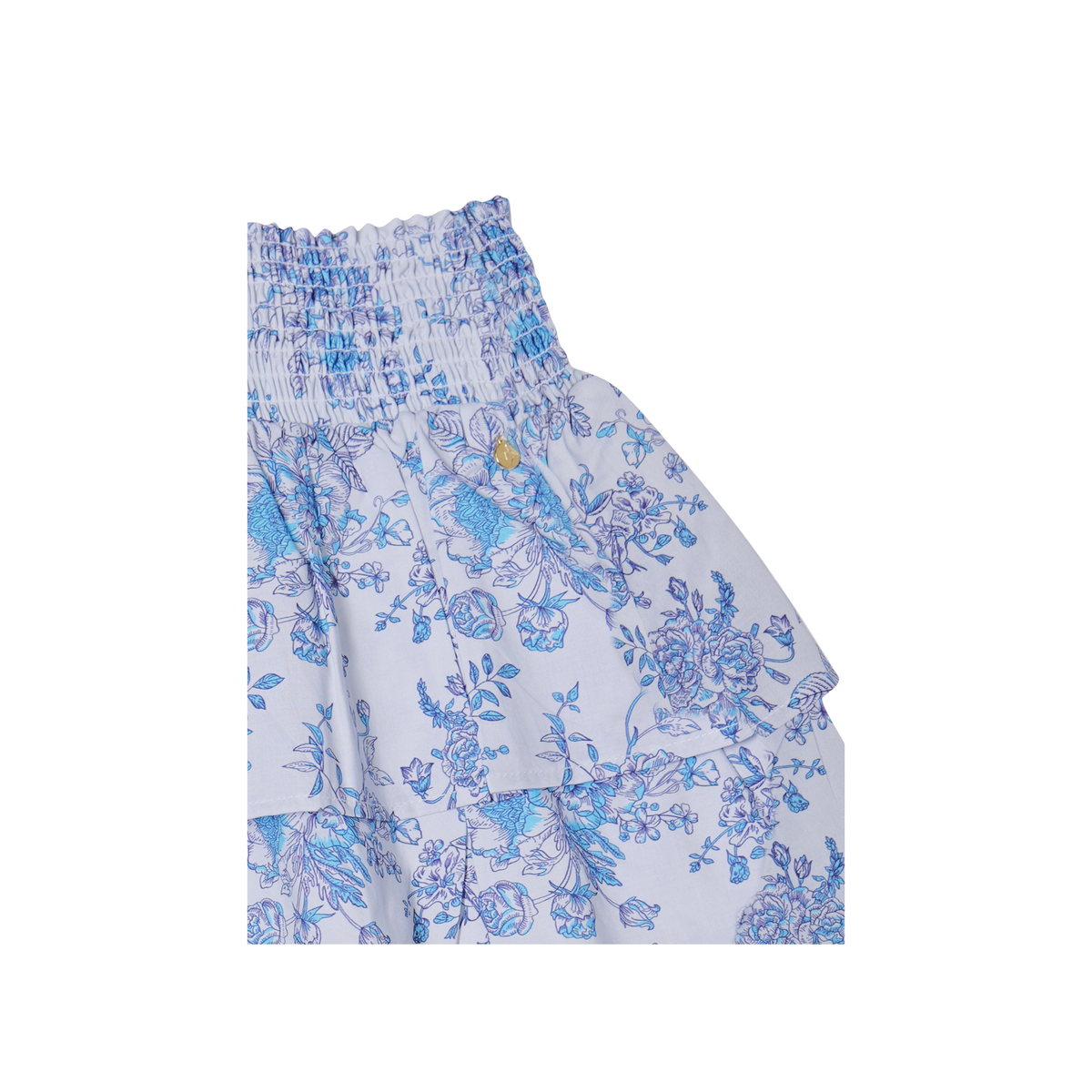 Jupe Fille "Mood Indigo" (Popeline Coton AOP)