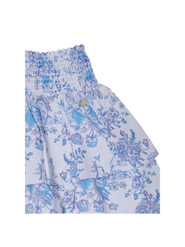 Jupe Fille "Mood Indigo" (Popeline Coton AOP)