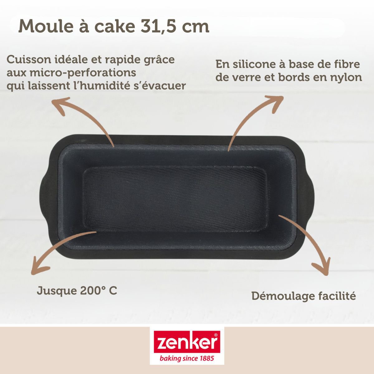 Forma do ciasta 31,5 cm Zenker Silikonowe włókno szklane