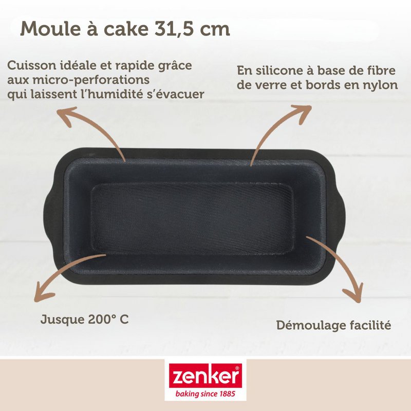 Kageform 31,5 cm Zenker Silikone glasfiber