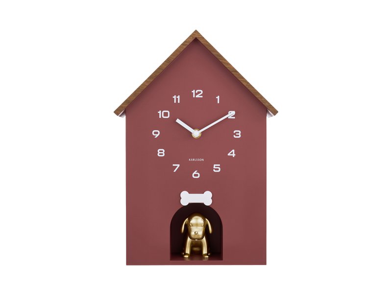 Wanduhr Hundehütte