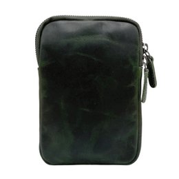 Lederhandytasche für Damen und Herren mit verstellbarem Schultergurt in 5 Farben