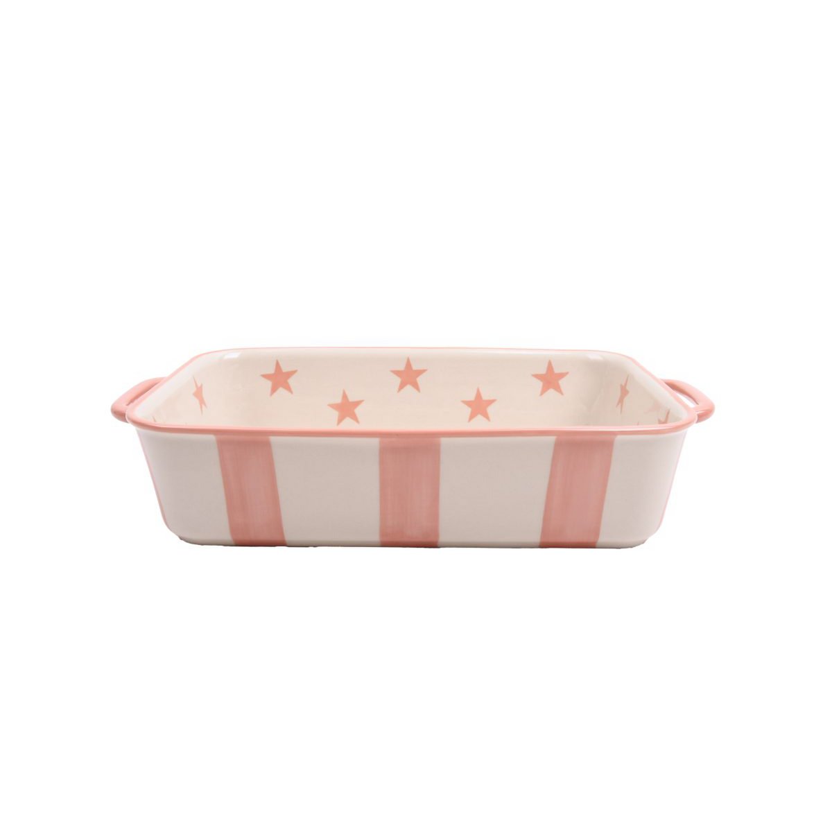 Pink Small Dish Stars 30,1x18,4x6,3 cm Rose Isabelle