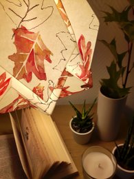 Lámpara colgante Paper Origami - Estampado Otoño - talla M