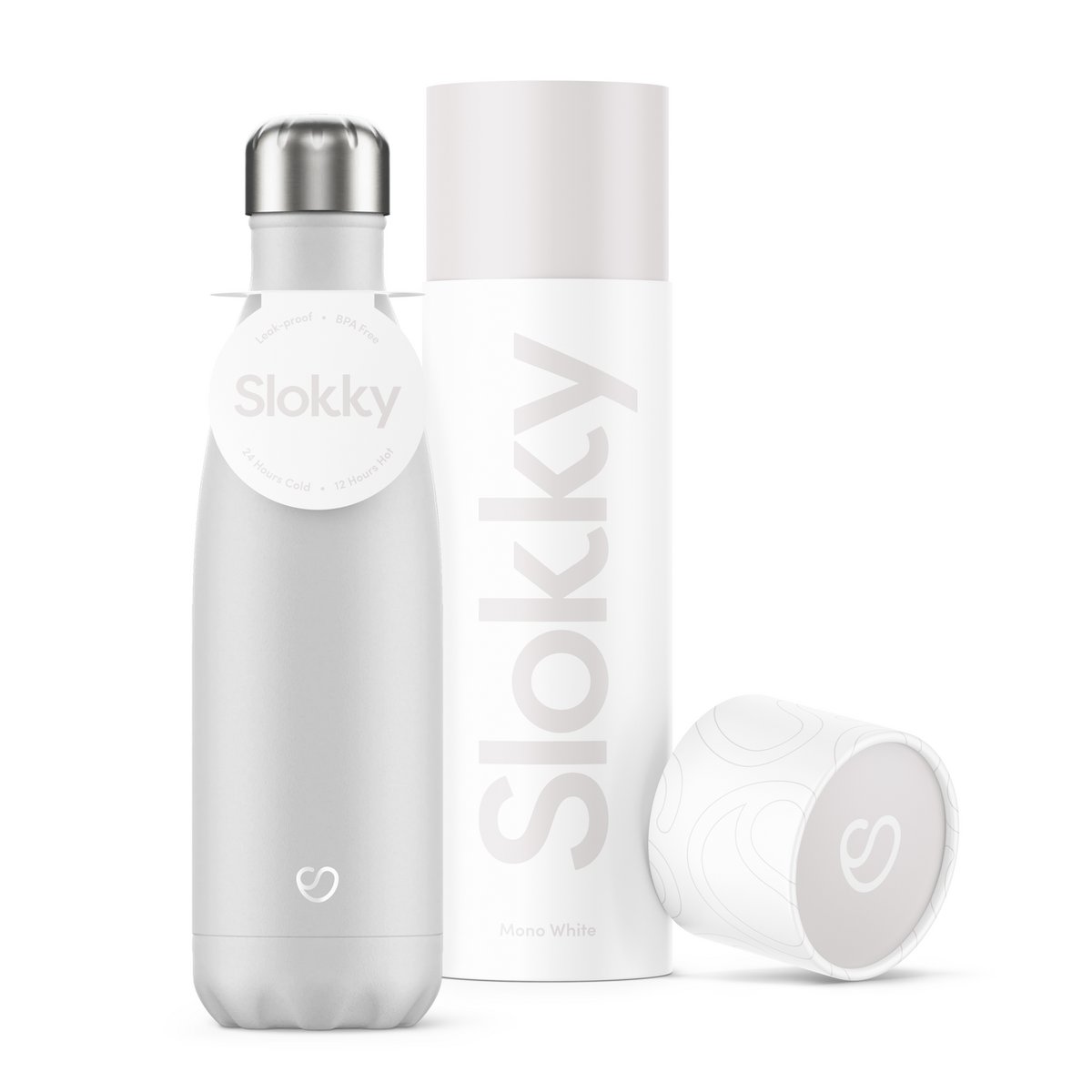 Slokky Mono White Bottle - 500ml