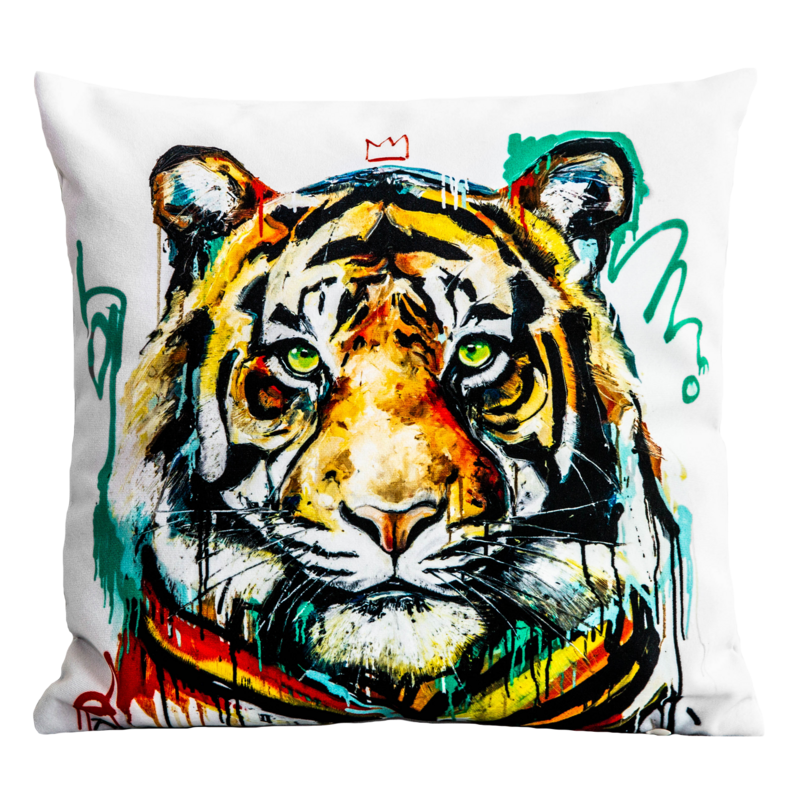Cojín de terciopelo Tigger III de Vincent Richeux