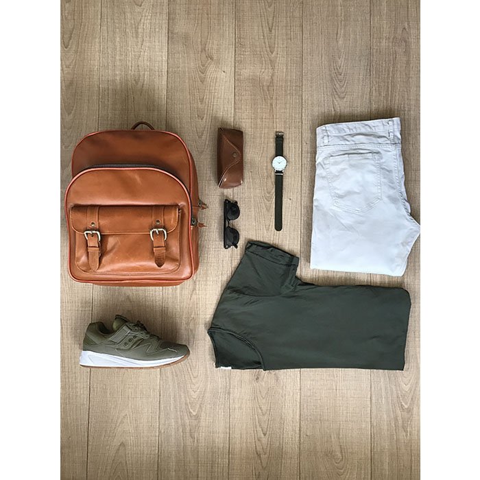 Olive Green | Classic White