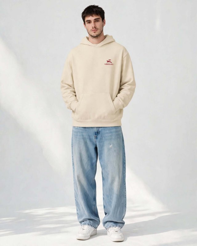 Übergroßer Hoodie – Mill-Dyed, 340 g/m²