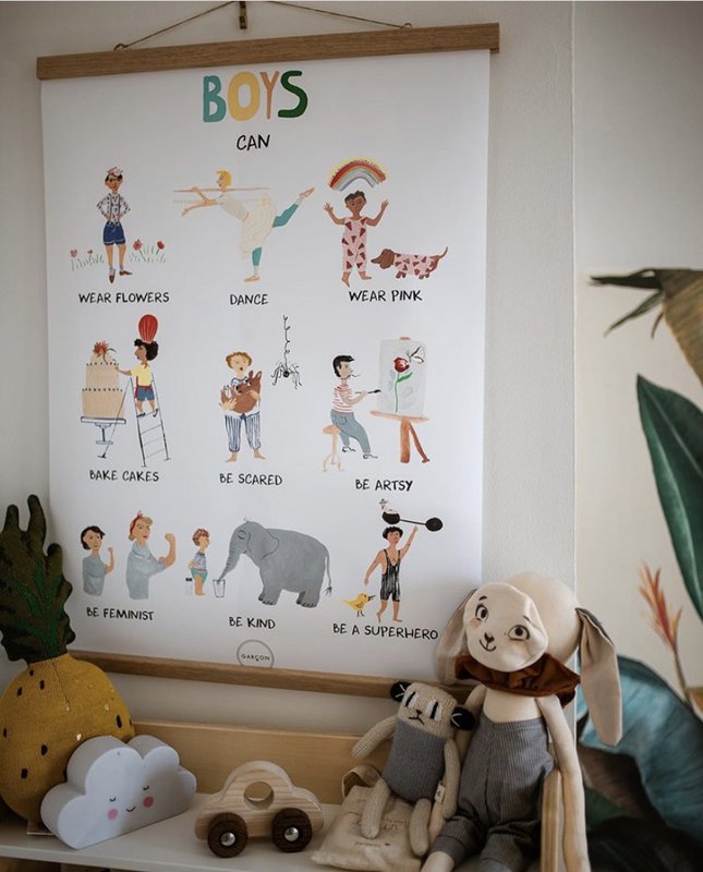 Poster „Boys can“ A3