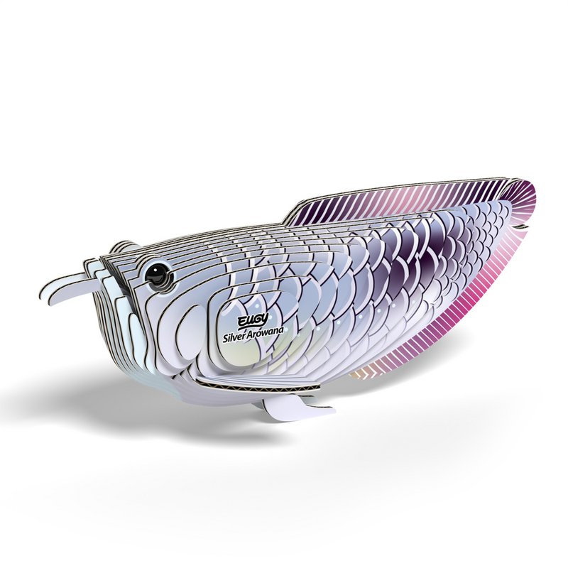 EUGY 3D Puslespil - Sølv Arowana
