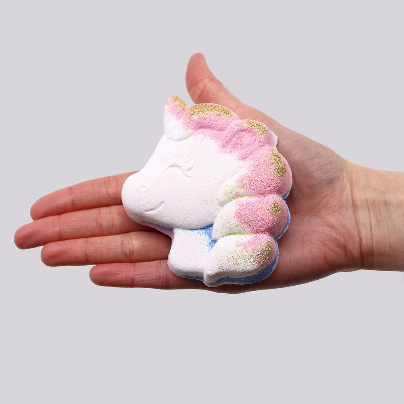 8x Einhorn-Badebombe 100g - Passionsfrucht