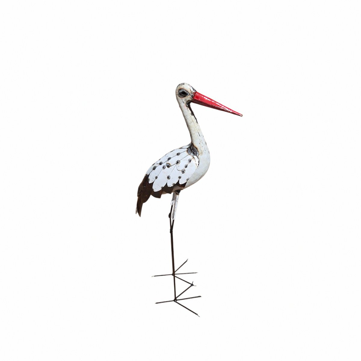 METAAL NATUURLIJK-WIT GROTE OOIEVAARSVOGEL