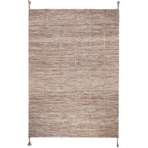 LHENA BRUN ROSE M moderner Wollteppich