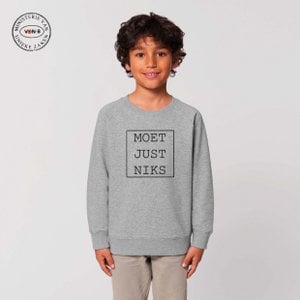 Sweater kind - Heather Grey - Moet Just Niks