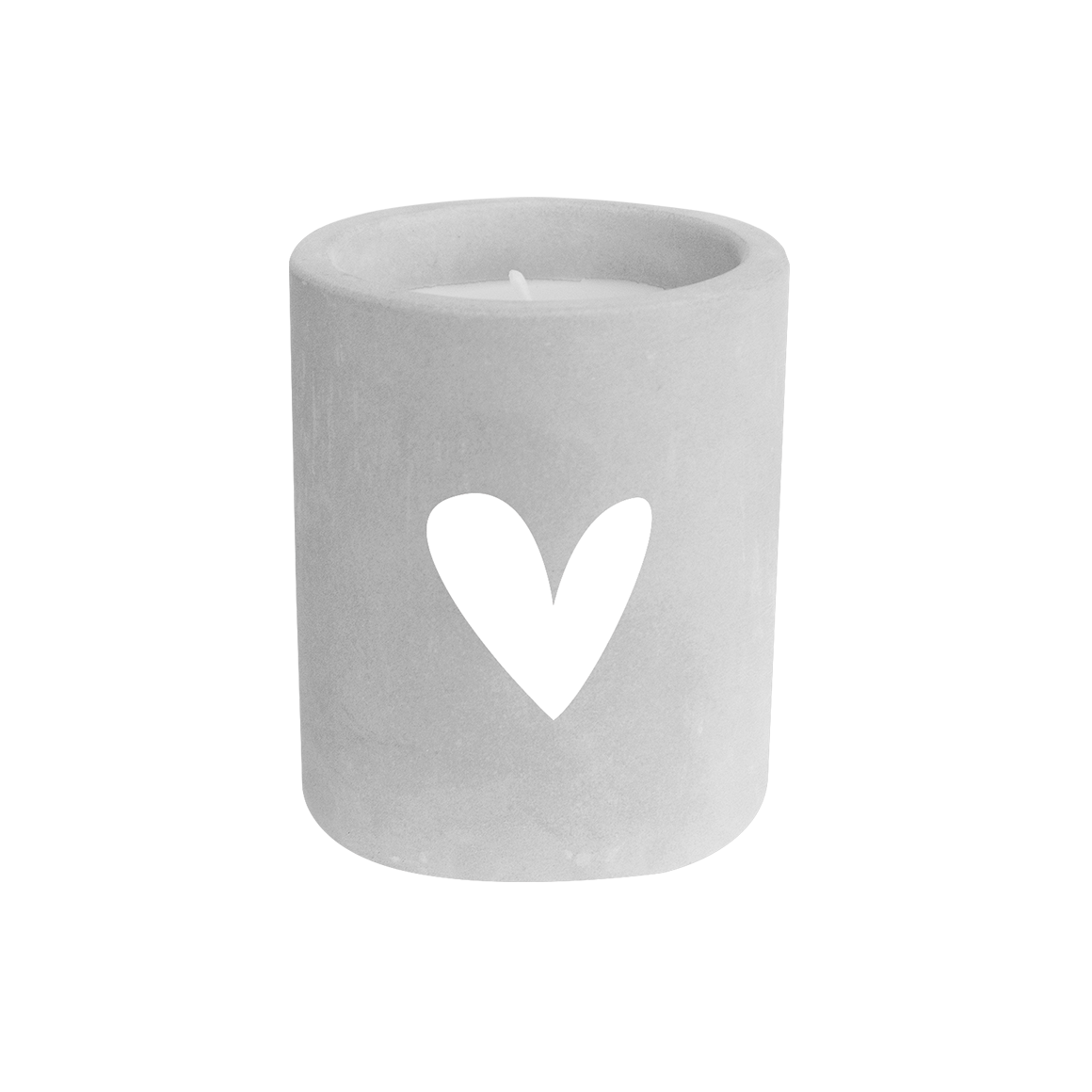 Cement candle - Hartje