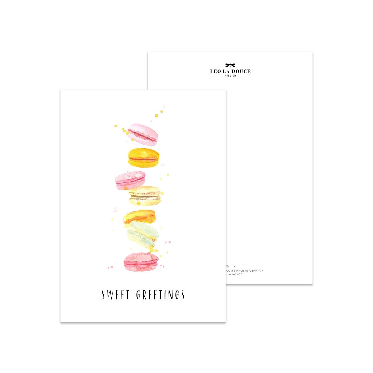 Ansichtkaart Macarons