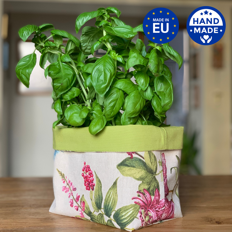 Chlebówka, h=20cm, mieszanka lnu i bawełny, z nadrukiem | Botanico