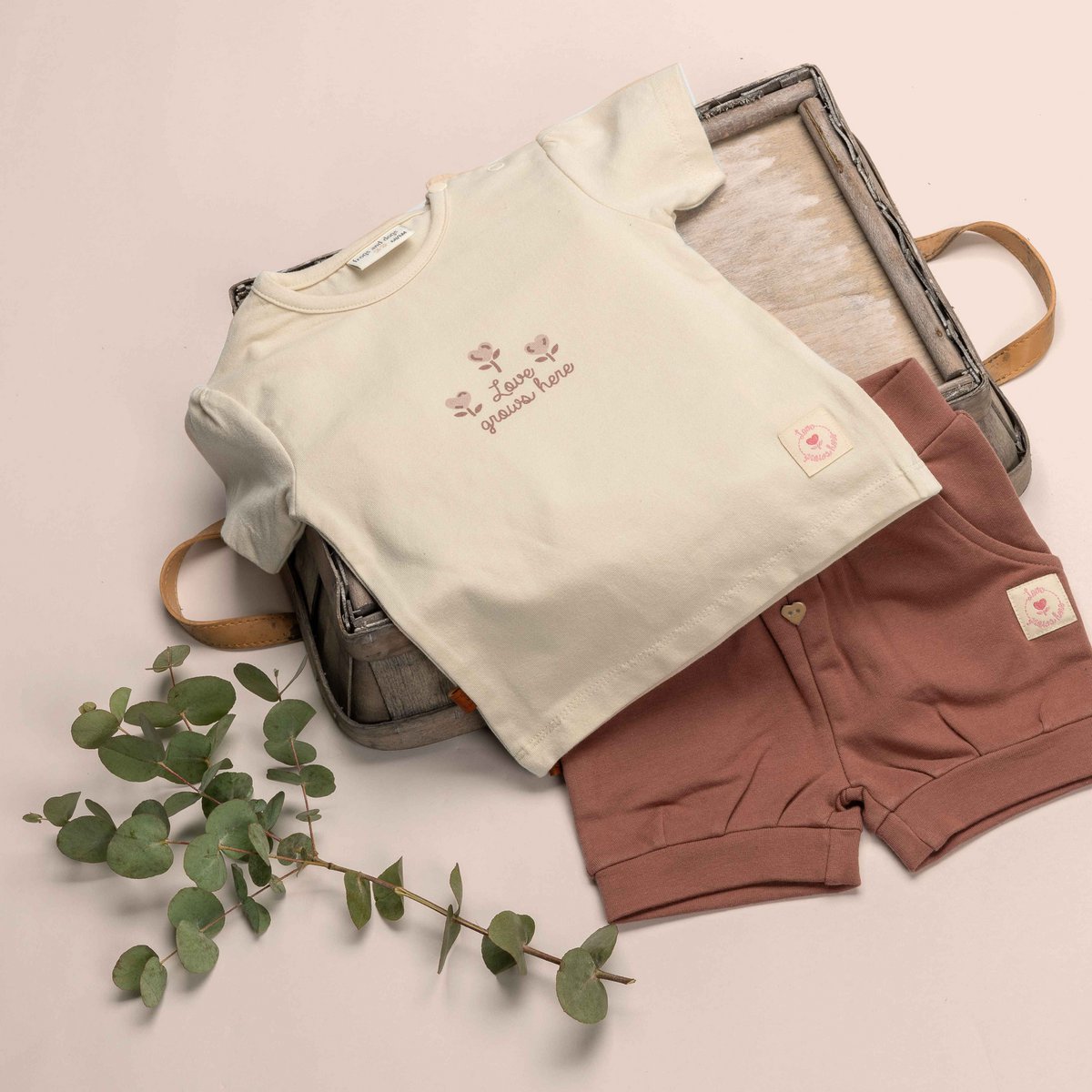Heart Short Kids | Burlwood