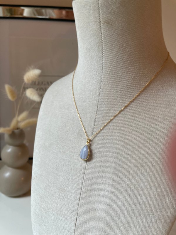 Gem Candy | Blue Chalcedony Necklace