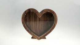 Sparschwein, Holz Sparschwein Herz