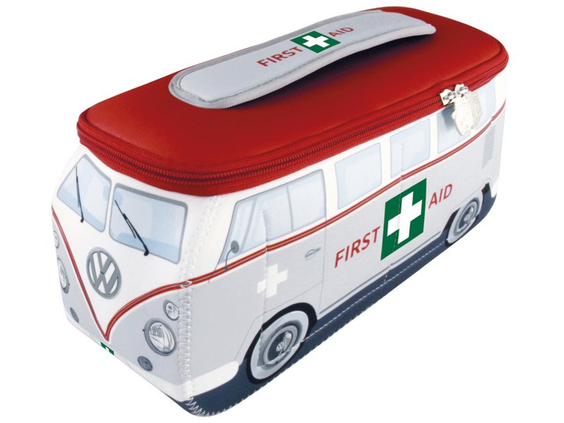 Volkswagen VW T1 Bus 3D Neoprene Universal Bag - Small - First Aid/Grey