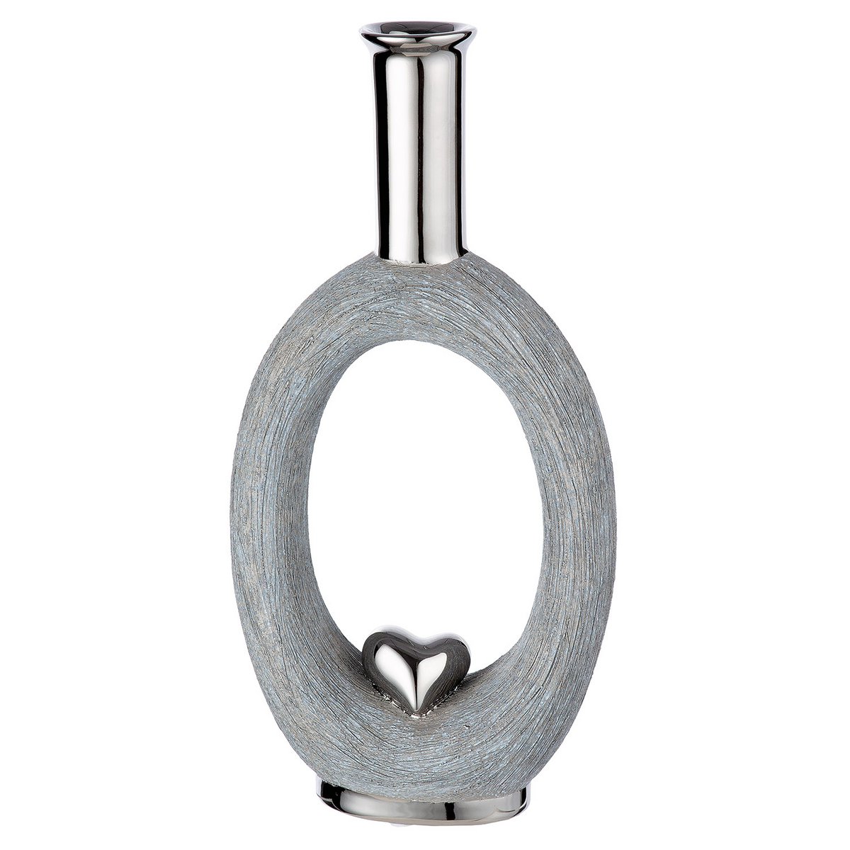 Vase "Love" grau H.31cm