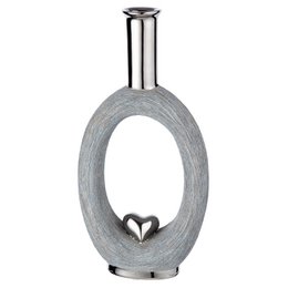 Vase "Love" grau H.31cm