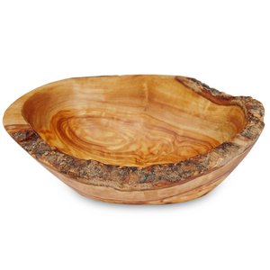 RUSTIC bowl large, length approx. 14 – 16 cm made of olive wood