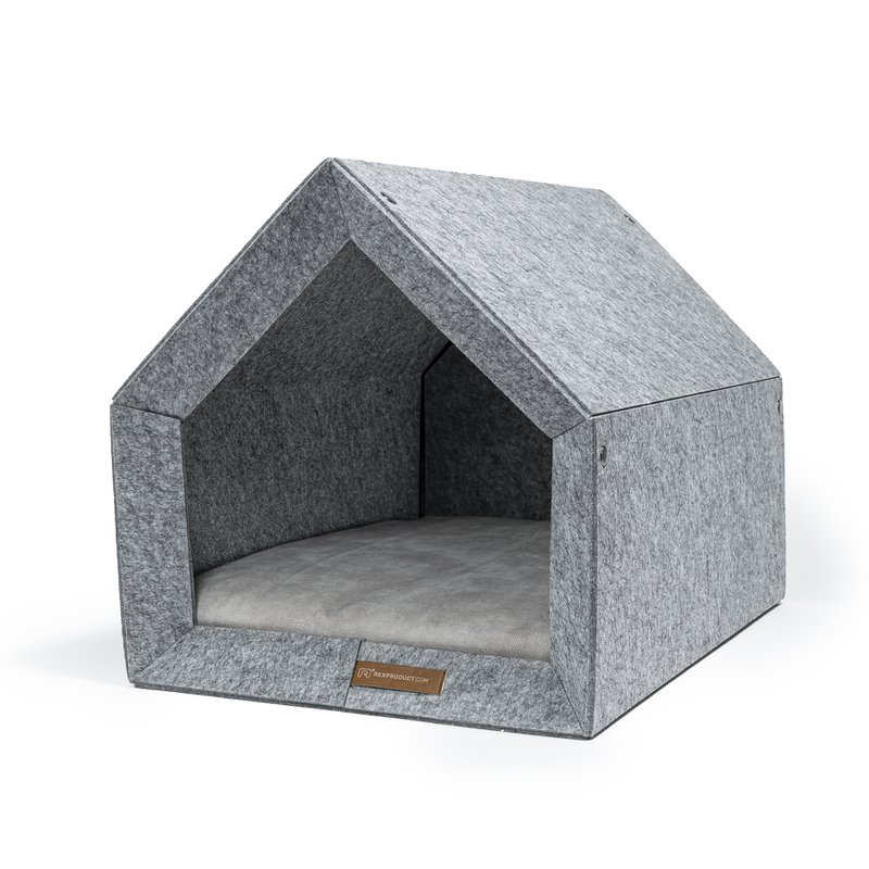 Pethome Perfekt hus til en hund og en kat - lysegrå/genanvendt
