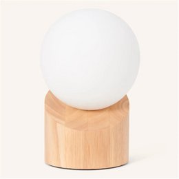 Quin Light Brown Wooden Lamp