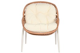 JUEGO SOFA 4 RATAN SINTETICO METAL 130X76X83 BEIGE MB212027